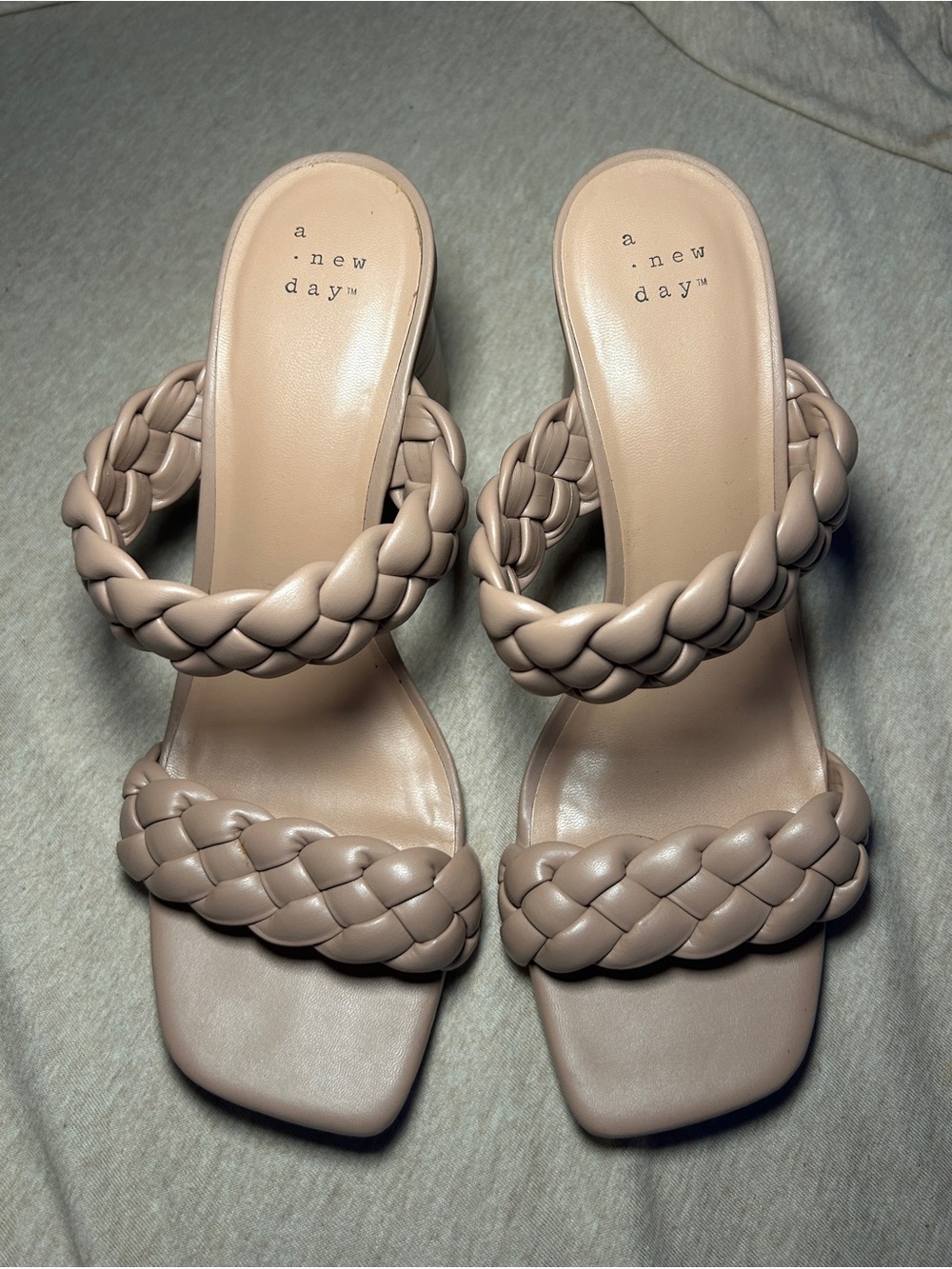 a new day Braided Double-Strap Heels